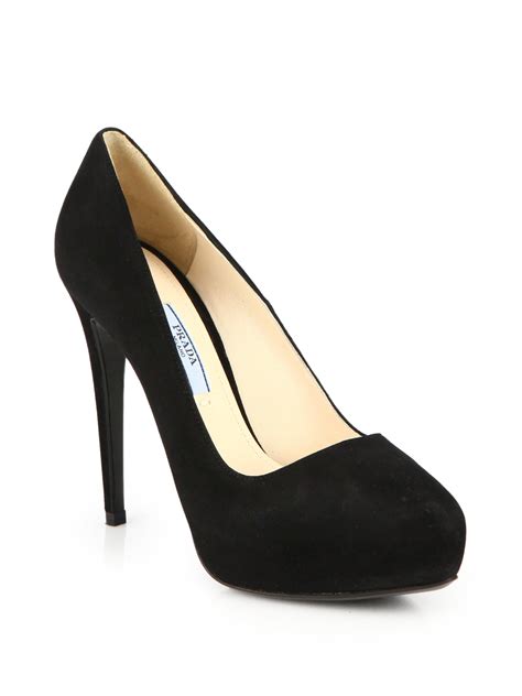 prada velour pump women pointed toe suede heels|Prada Designer Pumps for Women .